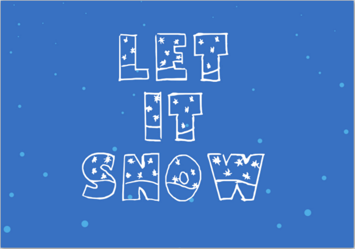 Holiday Blizzard Card - Ruin Days